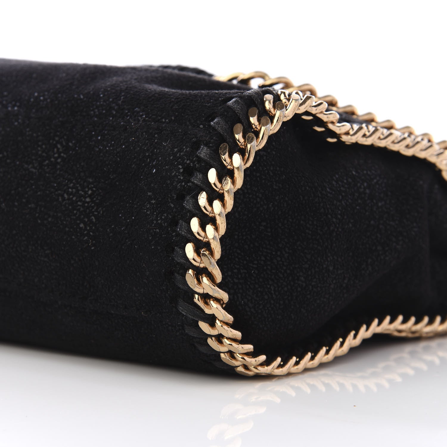 Stella McCartney Shaggy Deer Mini Falabella Shoulder Bag Black 6 of 8