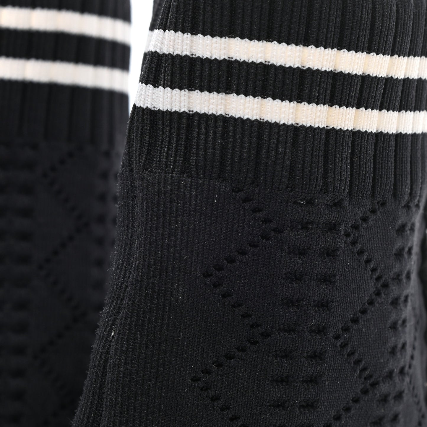 Stretch Knit Womens Sock Sneakers 35 Black