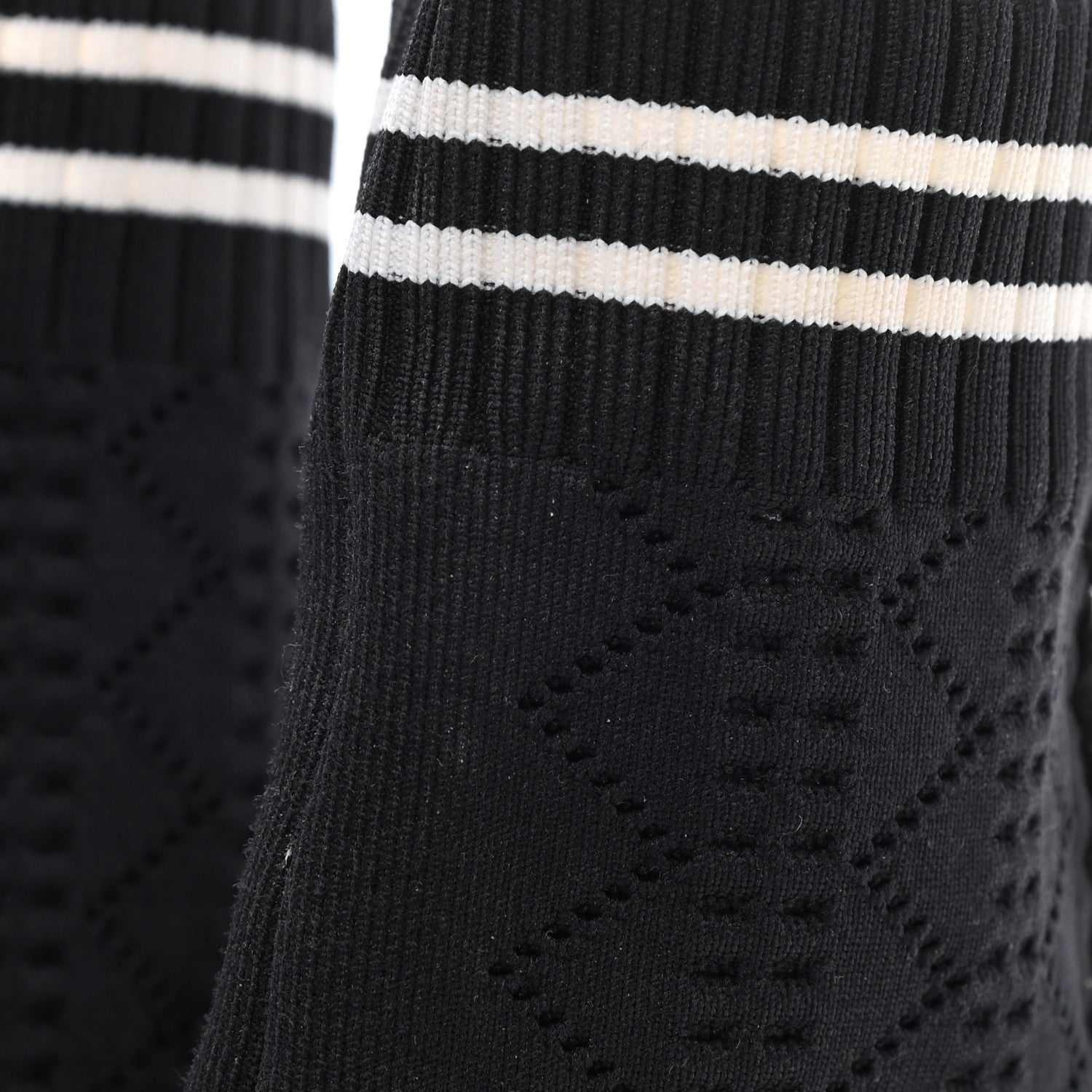 Fendi Stretch Knit Womens Sock Sneakers 35 Black 8 of 13
