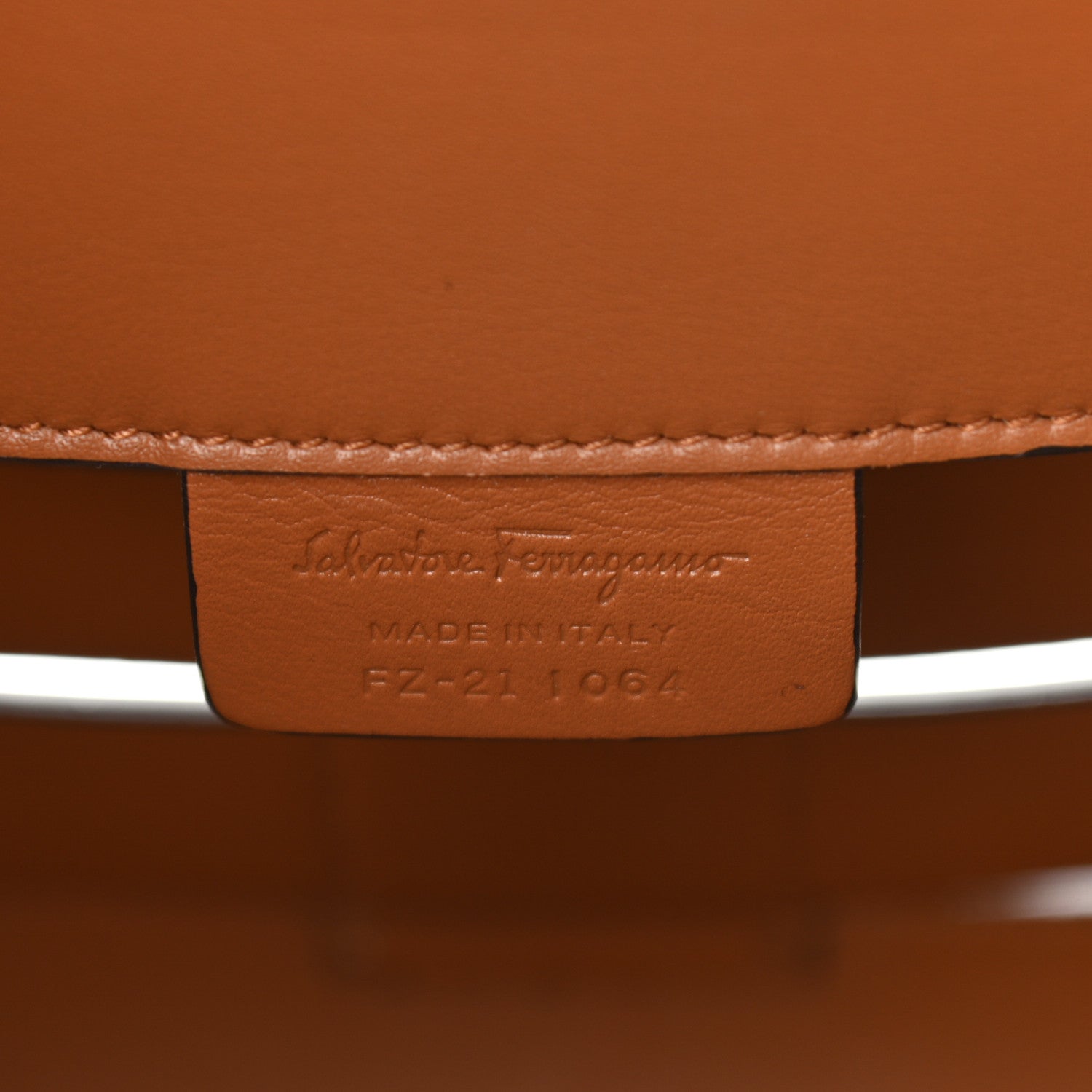 Salvatore Ferragamo Calfskin The Studio Cage Bag Sella 8 of 11