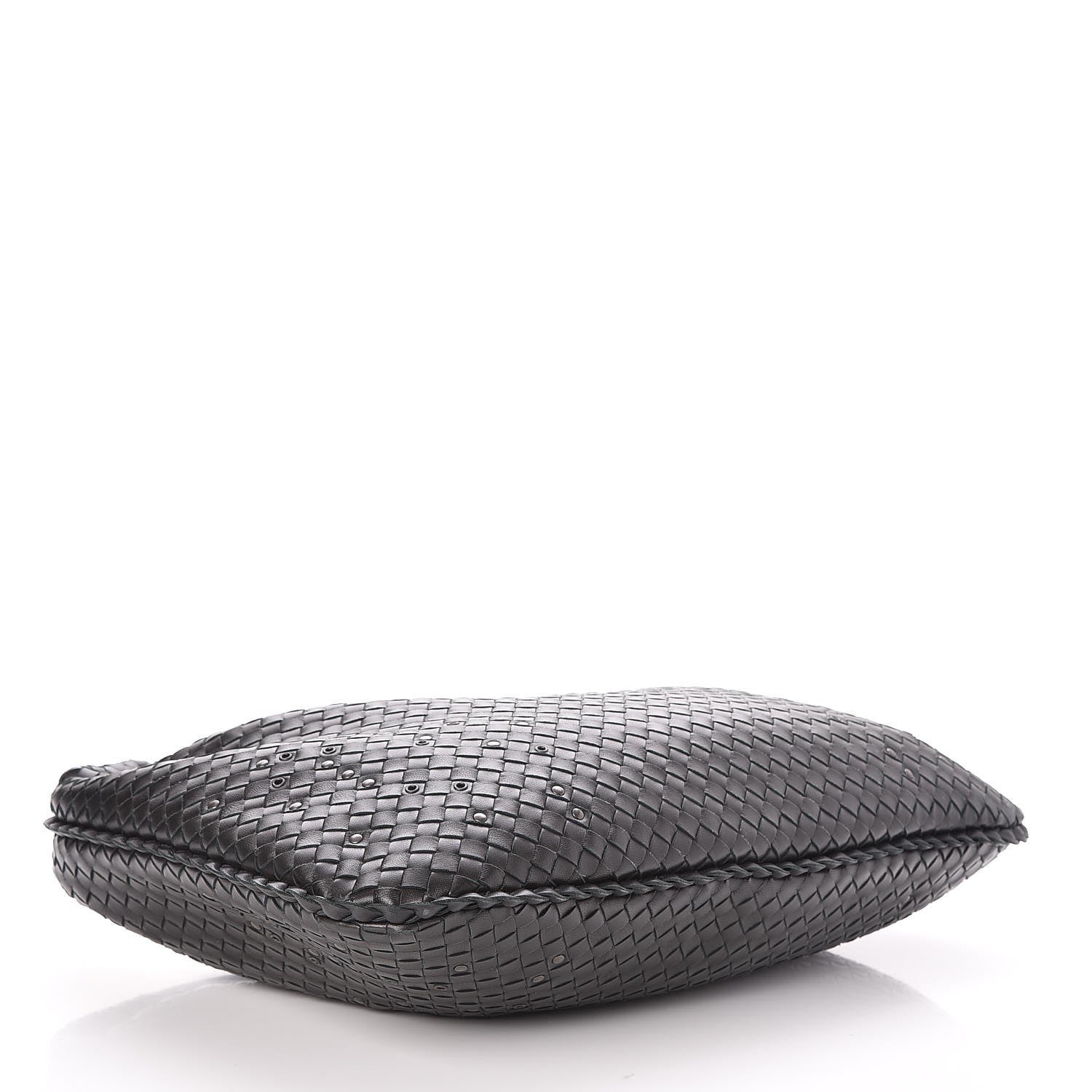 Bottega Veneta Nappa Intrecciato Studded Large Veneta Hobo Nero Black 4 of 7