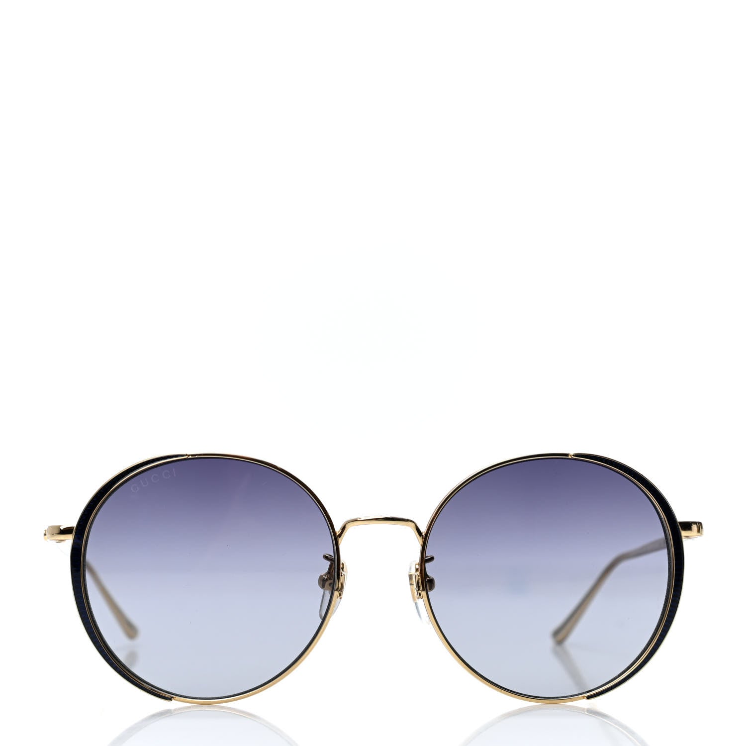 Gucci Round Sunglasses GG0401SK Gold 2 of 4