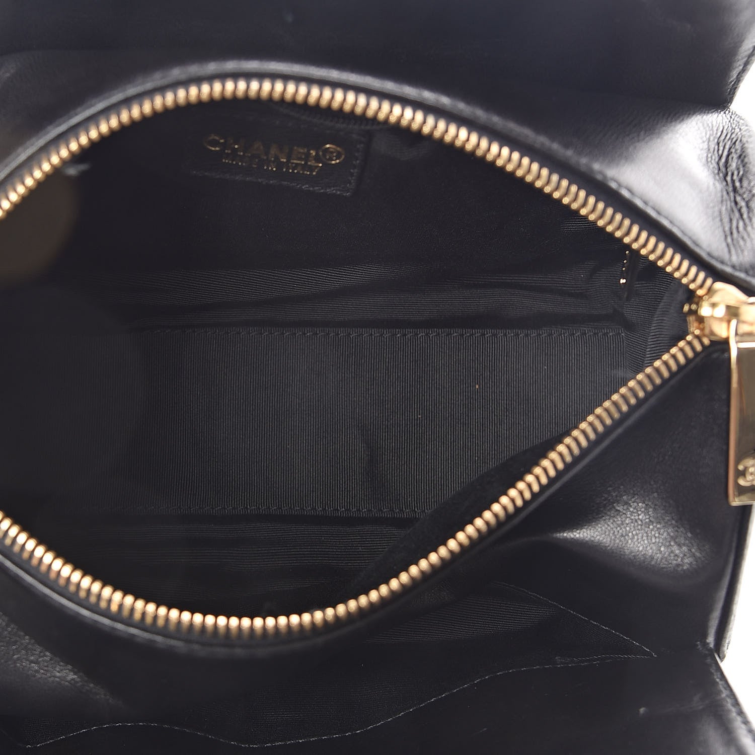 Chanel Lambskin Chocolate Bar Quilted CC Shoulder Bag Black 5 of 10