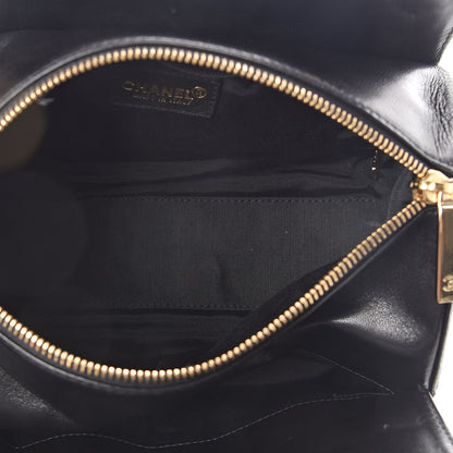Chanel Lambskin Chocolate Bar Quilted CC Shoulder Bag Black 5 of 10