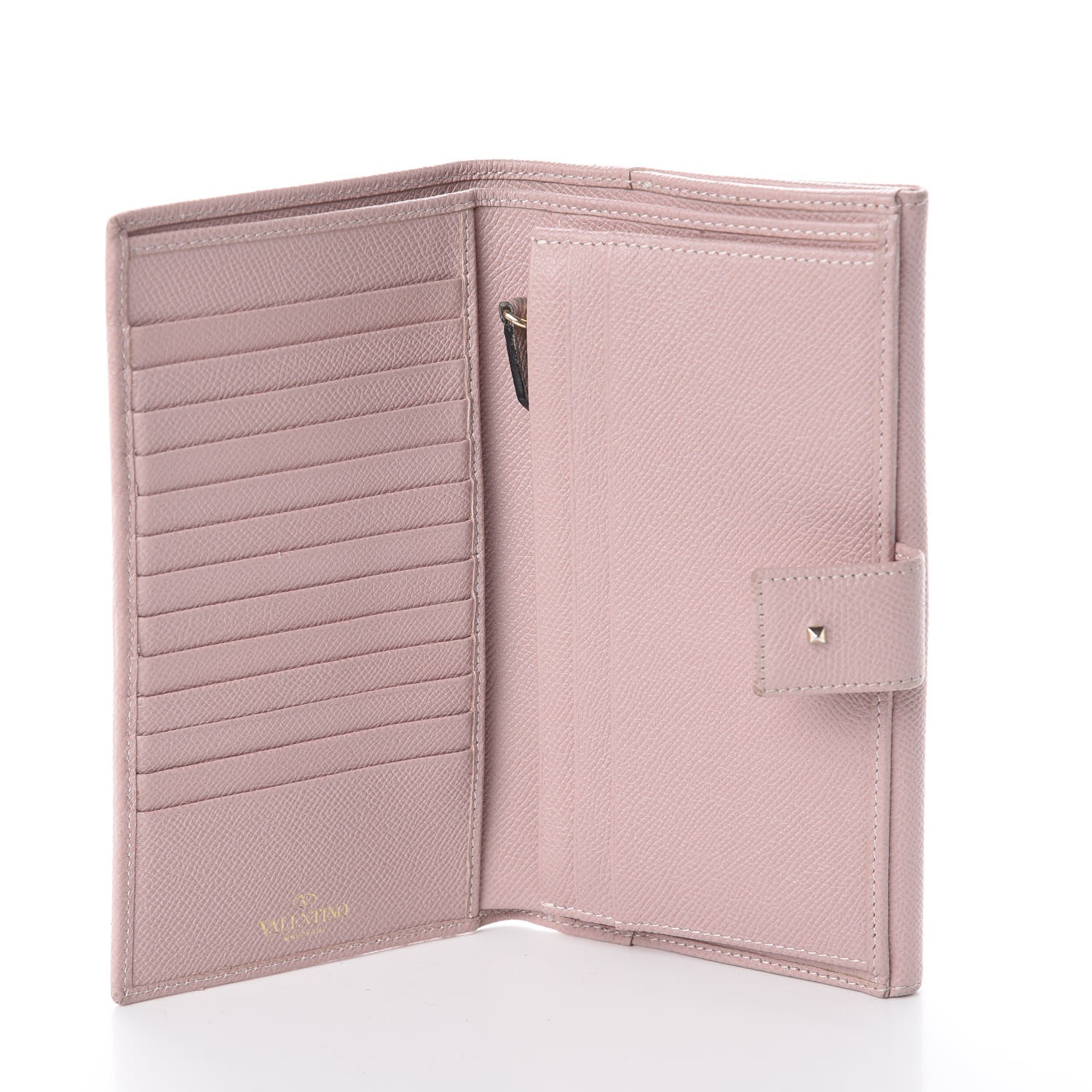 Valentino Garavani Grained Calfskin Continental Wallet Pink 4 of 5