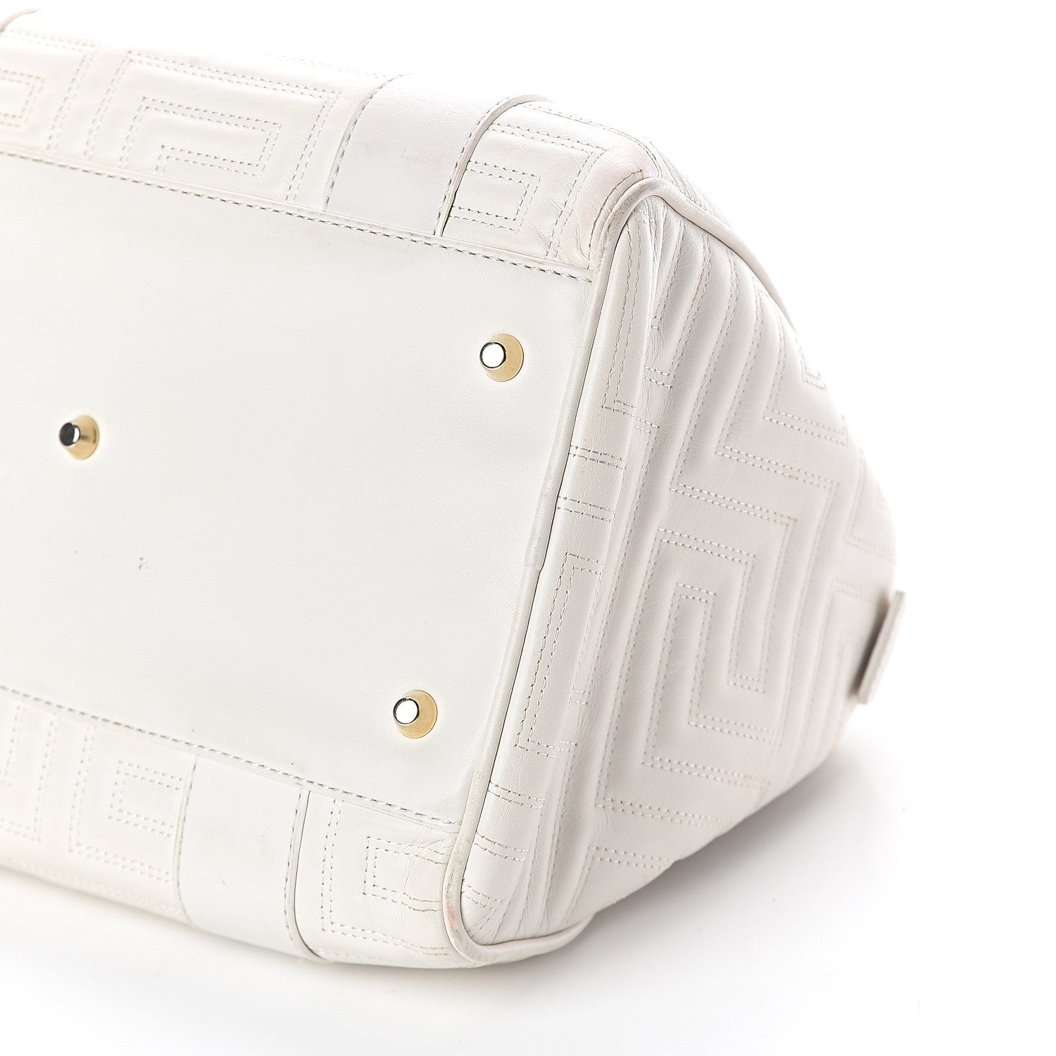Versace Nappa Barocco Couture Snap Out Of It Bag White 7 of 7