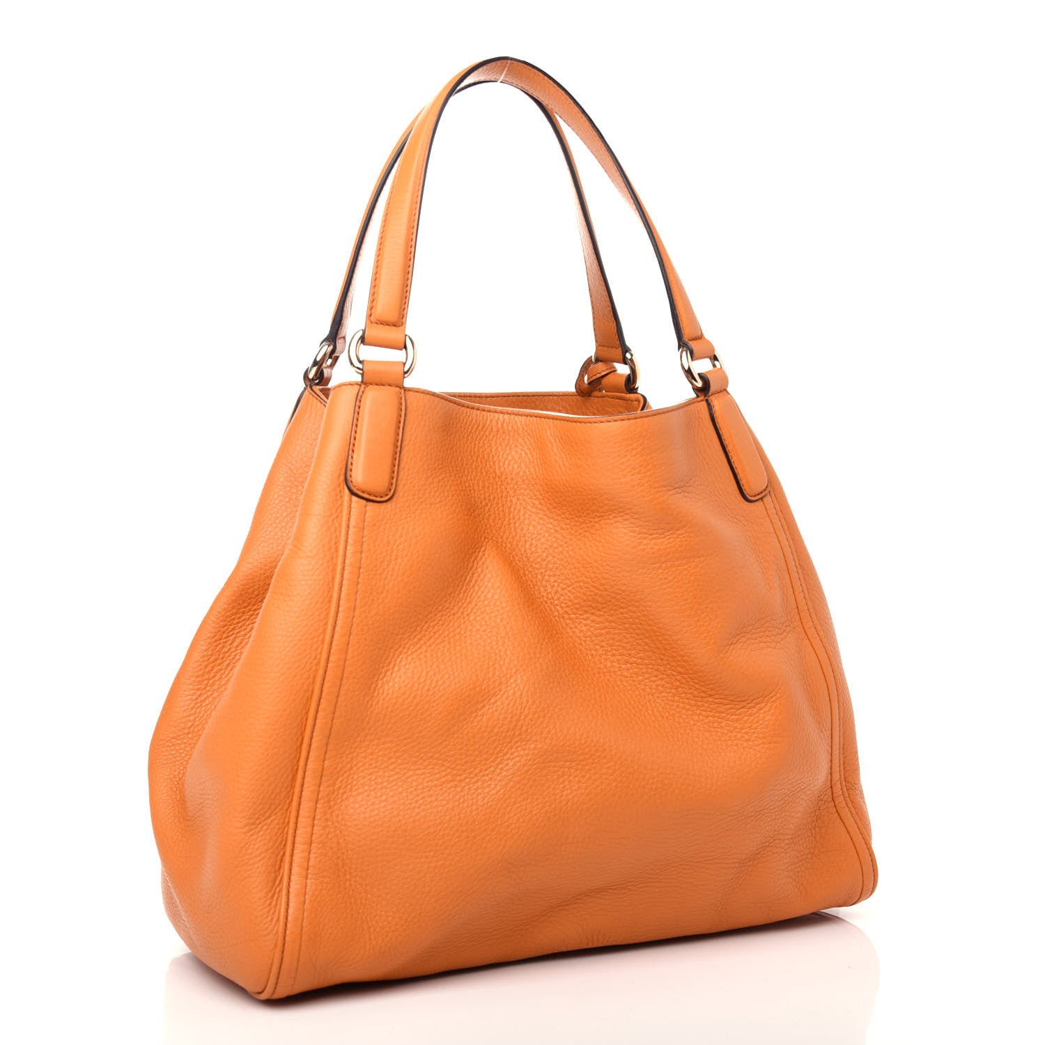 Gucci Pebbled Calfskin Medium Soho Shoulder Bag Curcuma 3 of 10