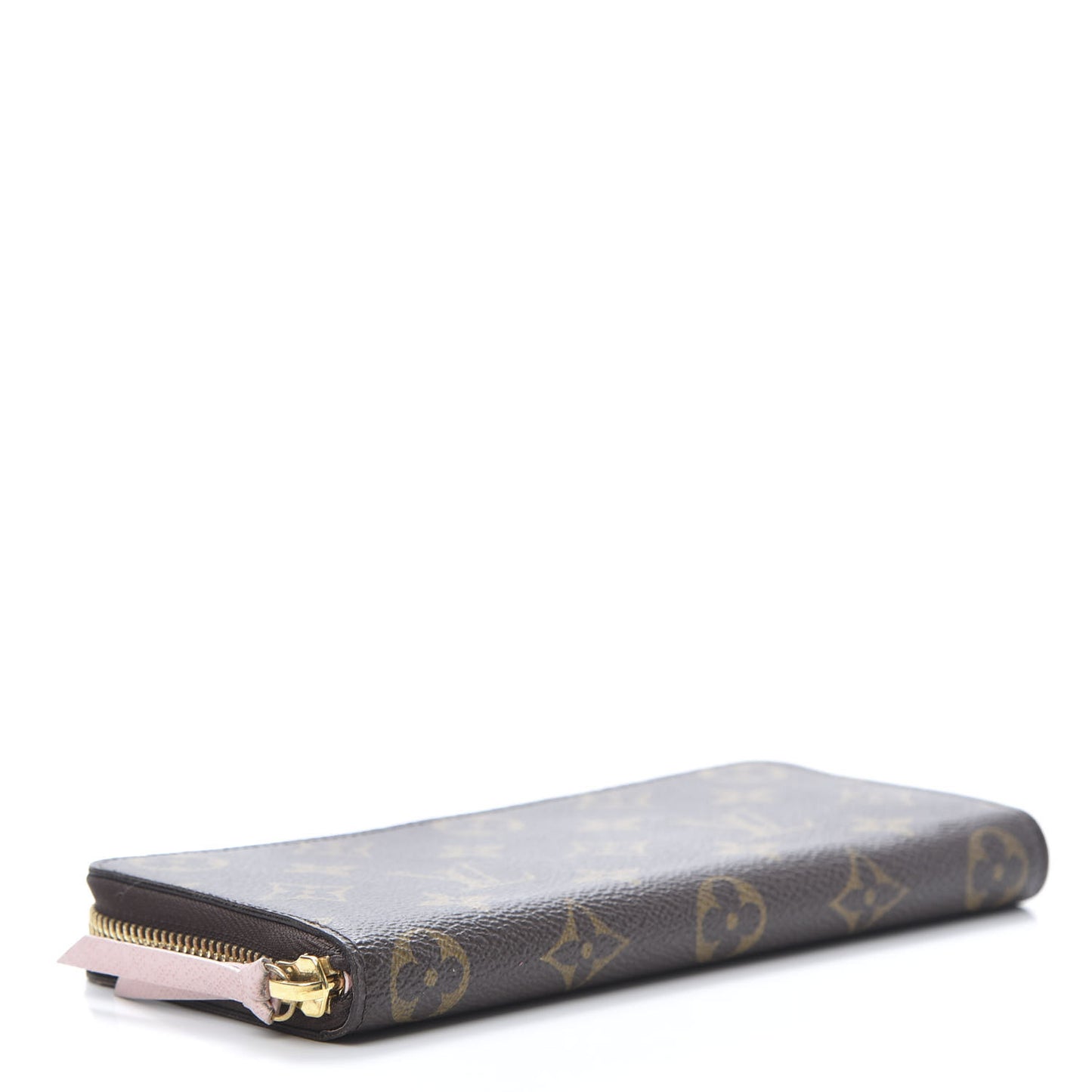 Monogram Clemence Wallet Rose Ballerine