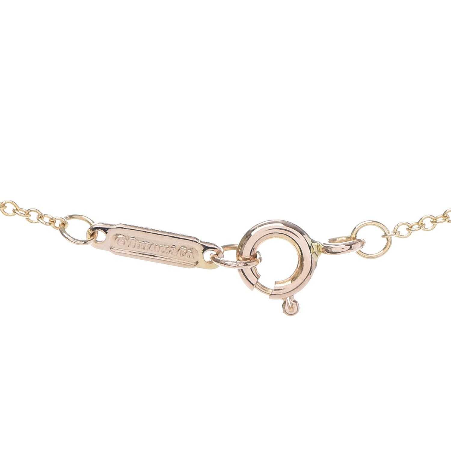 Tiffany 18K Rose Gold Diamond Metro Heart Pendant Necklace 6 of 6