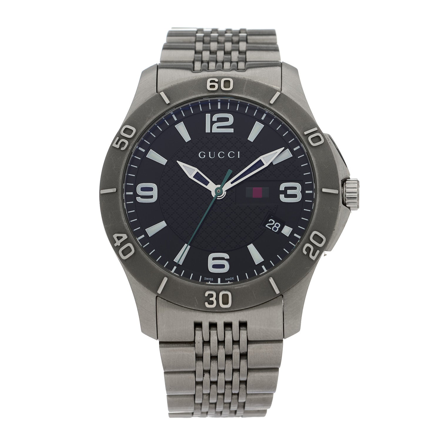 Gucci Stainless Steel 44mm G-Timeless Quartz Watch Black 1 of 5