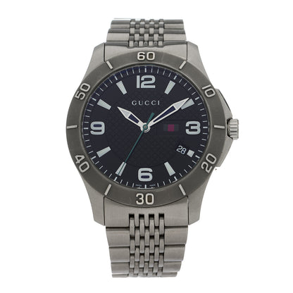 Gucci Stainless Steel 44mm G-Timeless Quartz Watch Black 1 of 5