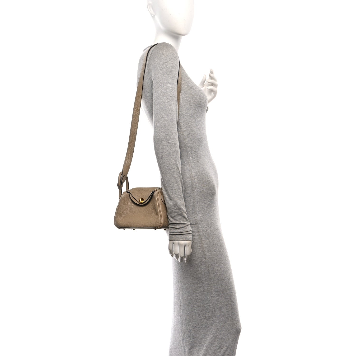 Hermes Taurillon Clemence Mini Lindy 20 Trench 2 of 12