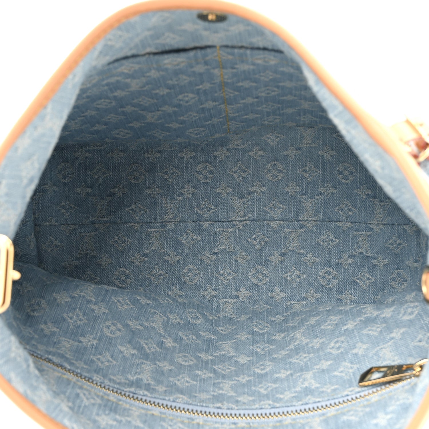 Louis Vuitton Monogram Denim CarryAll PM Sky Blue 6 of 11