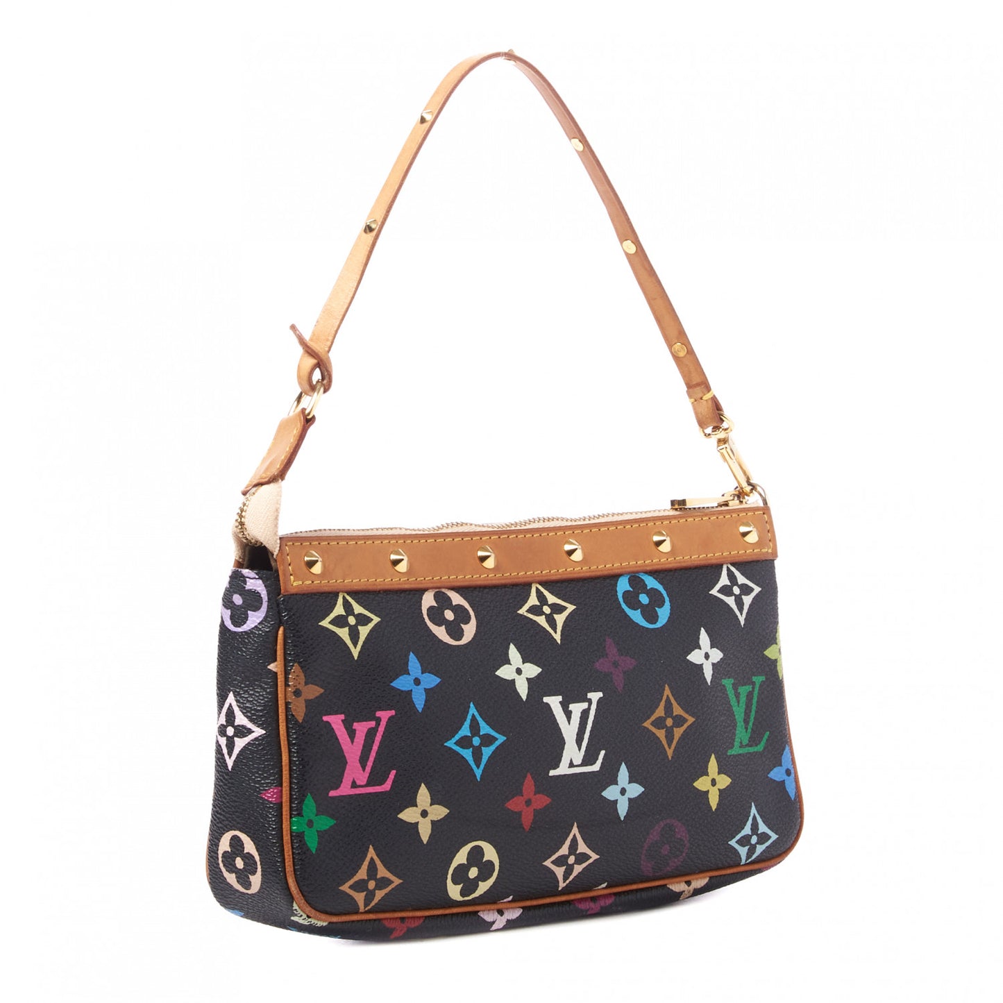 Monogram Multicolor Pochette Accessories Black