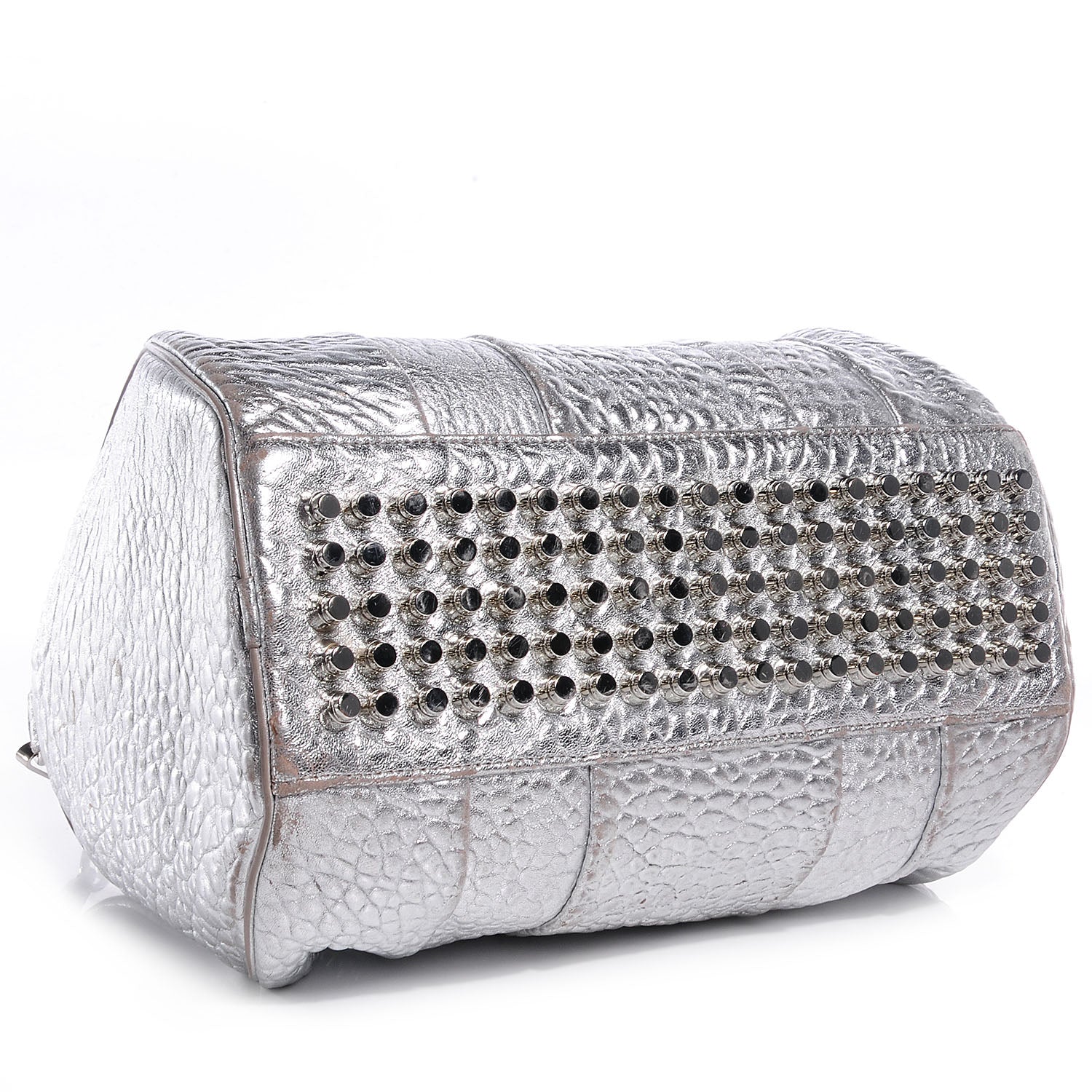 Alexander Wang Pebbled Leather Rocco Duffel Rhodium 4 of 6