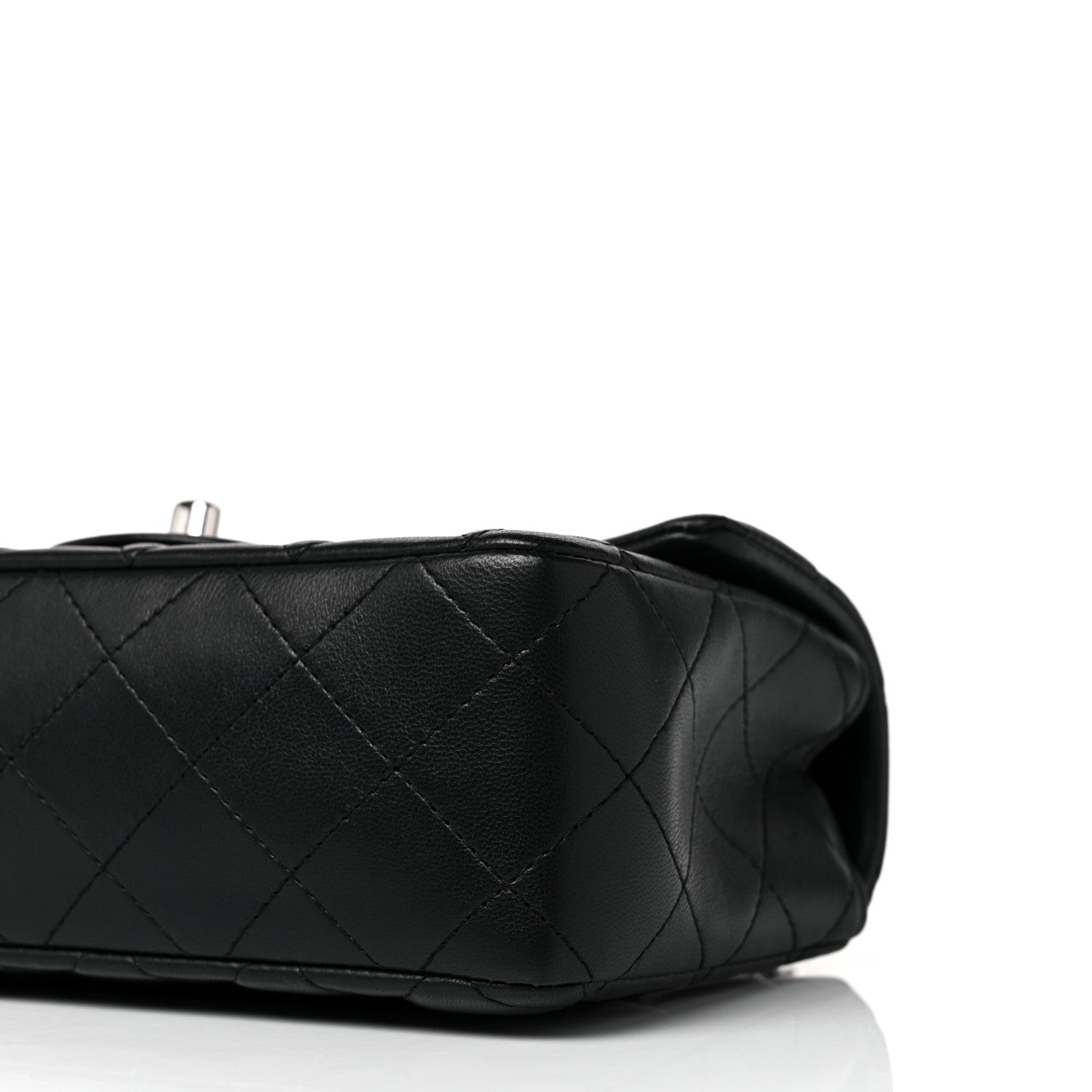 Chanel Lambskin Quilted Mini Rectangular Flap Black 9 of 10