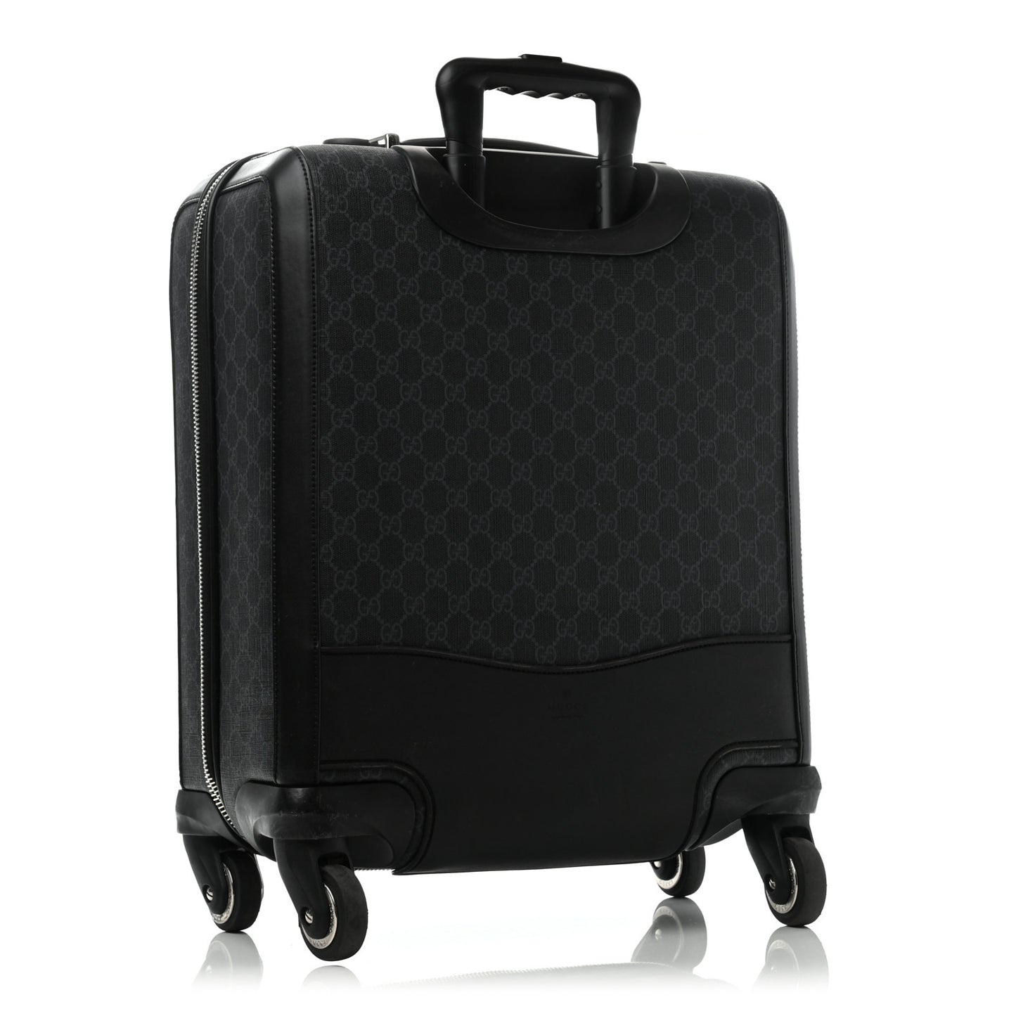 GG Supreme Monogram Gran Turismo Suitcase Black Grey