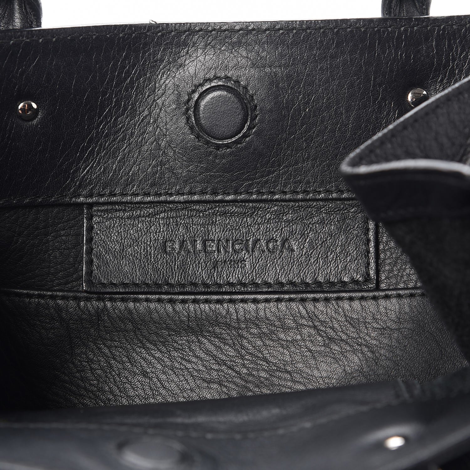 Balenciaga Calfskin Papier Mini A4 Zip Around Tote Black 7 of 17
