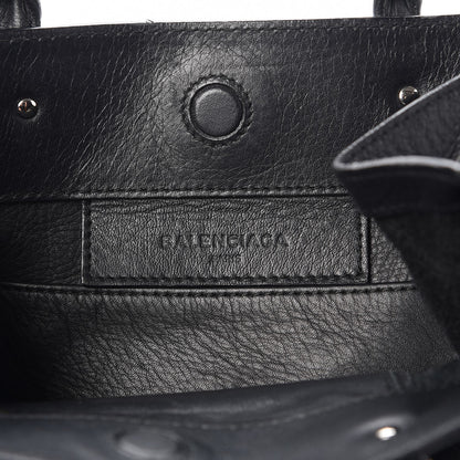 Balenciaga Calfskin Papier Mini A4 Zip Around Tote Black 7 of 17