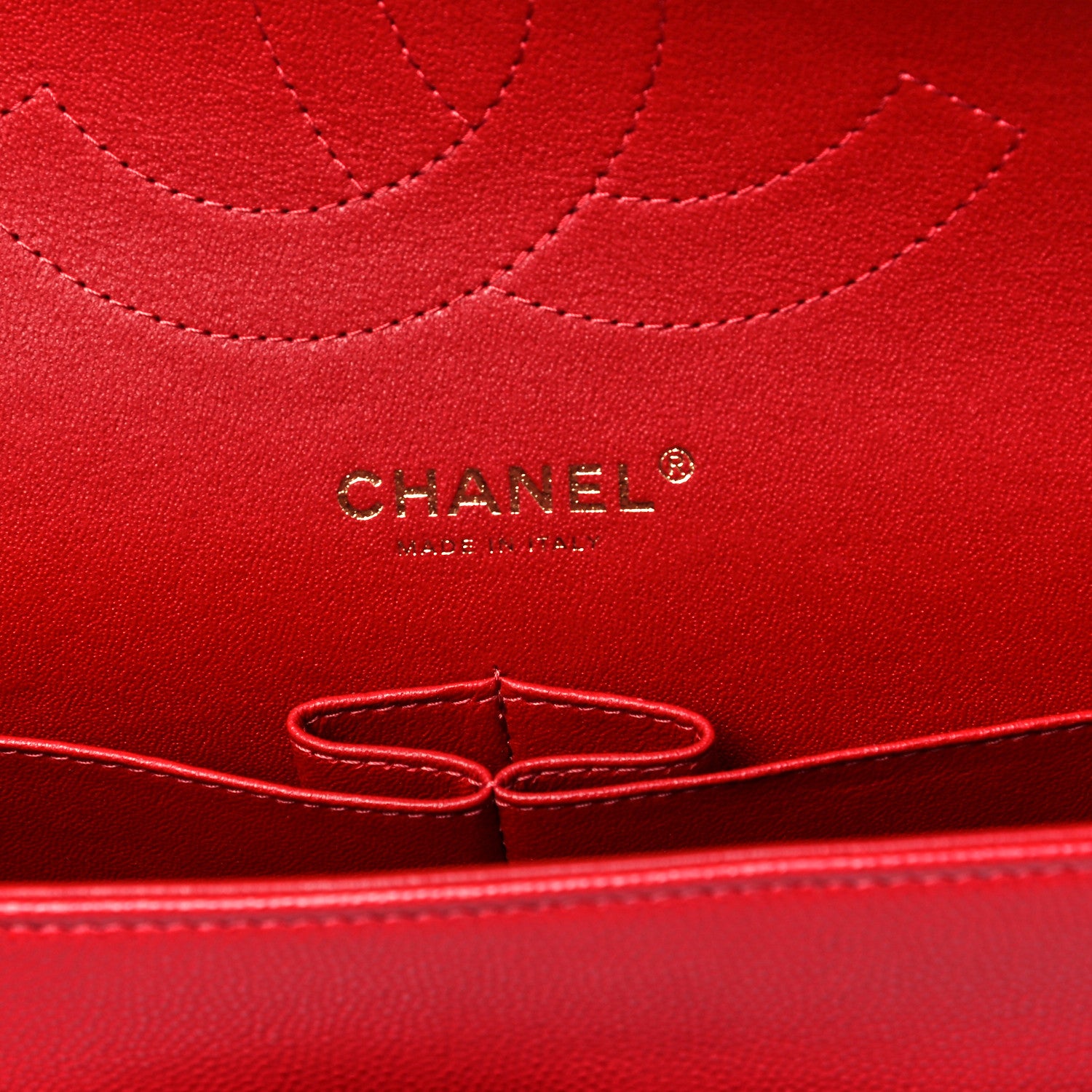 Chanel Caviar Quilted Jumbo Double Flap Red 6 of 10