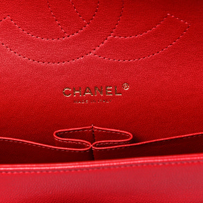Chanel Caviar Quilted Jumbo Double Flap Red 6 of 10