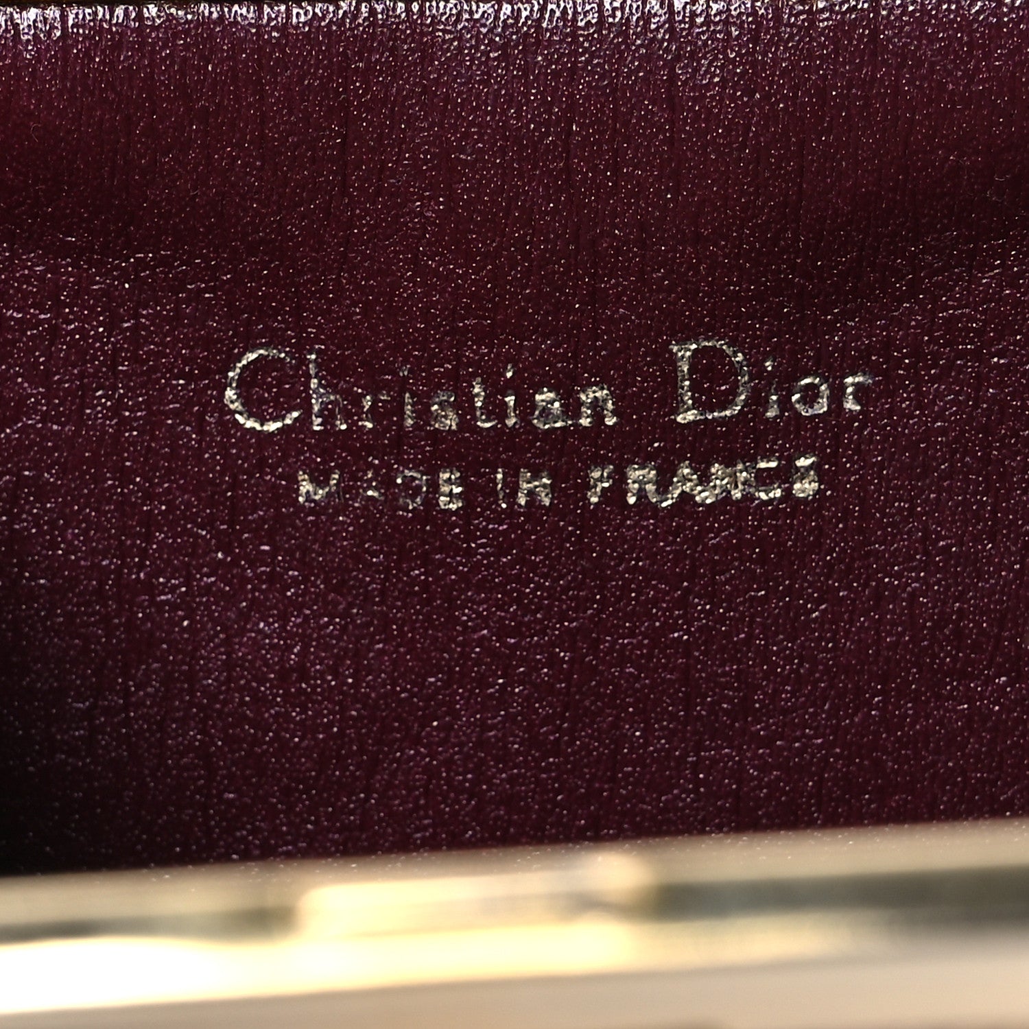 Christian Dior Monogram Coin Purse  Burgundy 6 of 10