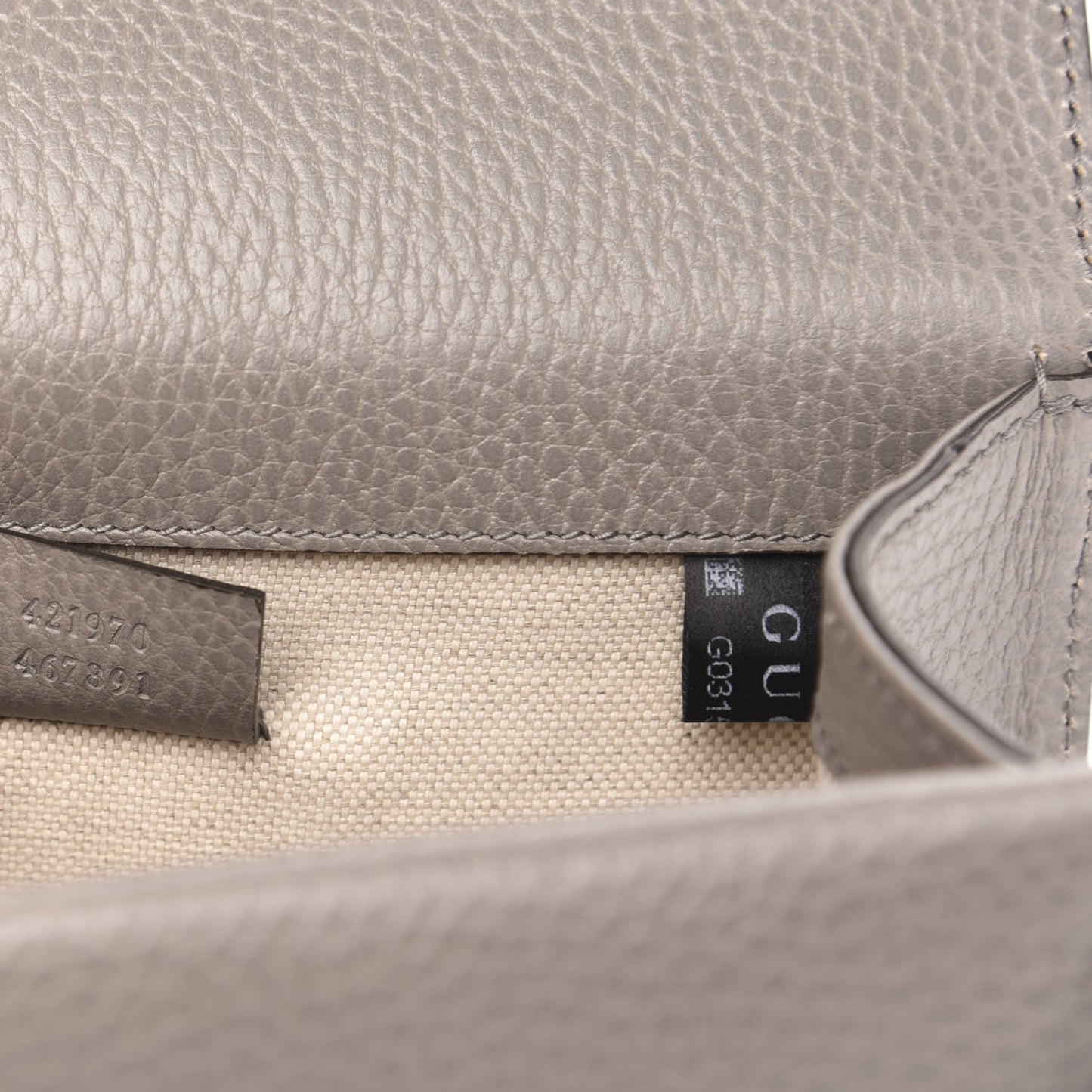 Calfskin Mini Dionysus Shoulder Bag Dusty Grey