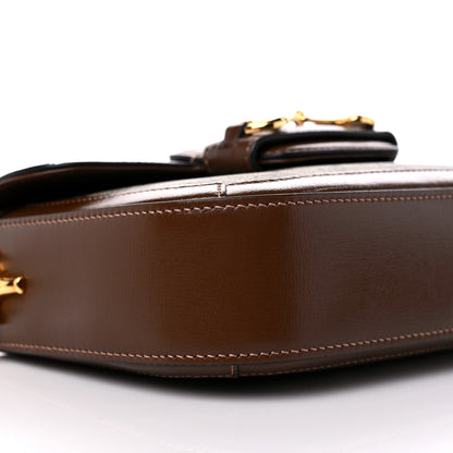 Gucci GG Supreme Monogram Web Mini Horsebit 1955 Shoulder Bag Beige Brown Sugar 8 of 9