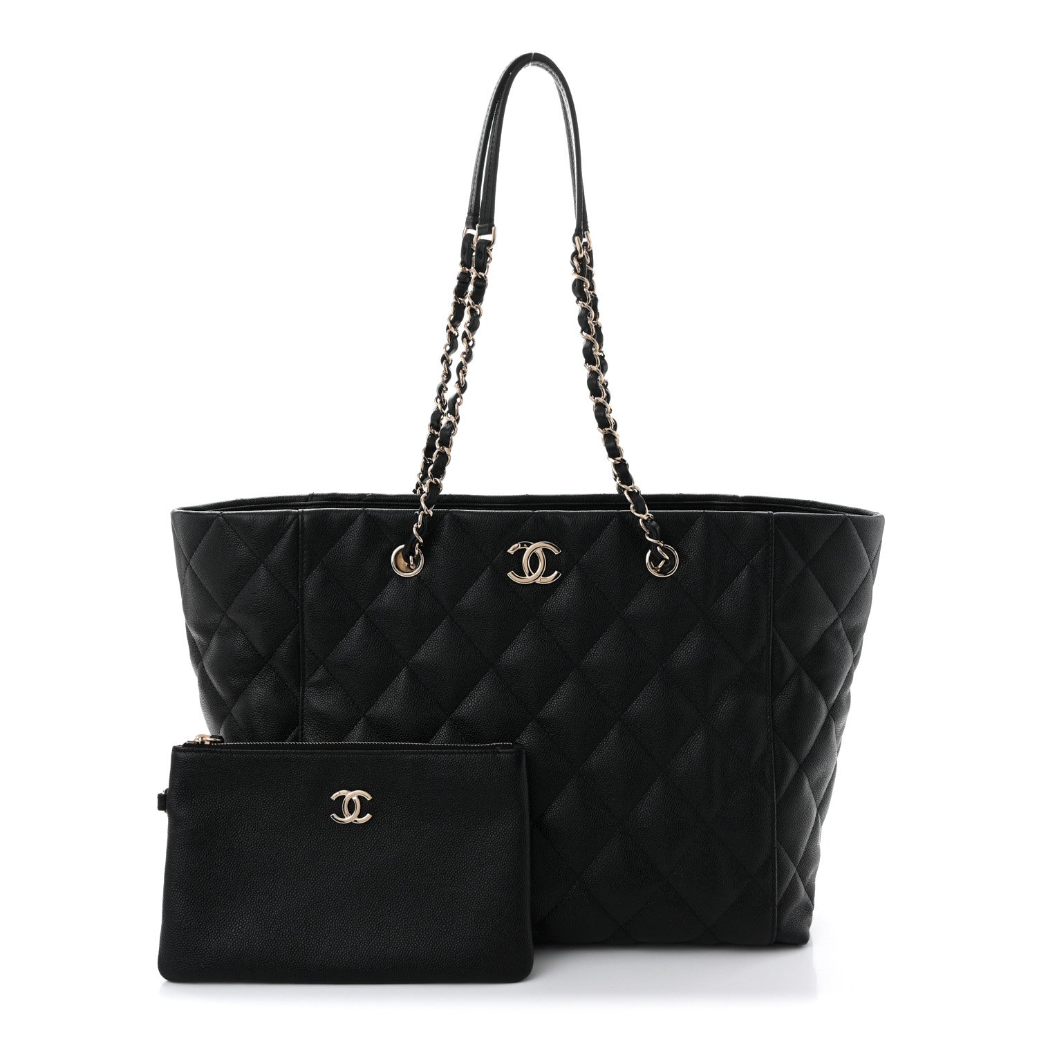 Chanel Caviar Quilted Large Shopping Tote Black 3 of 11