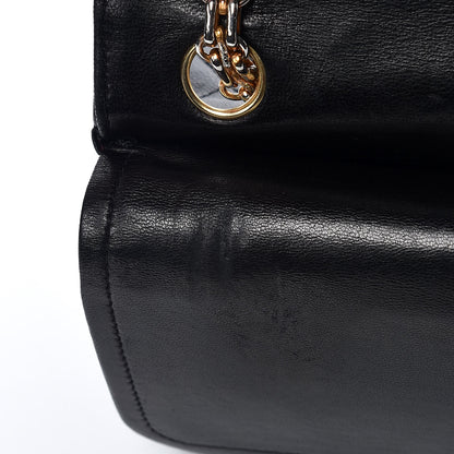 Chanel Lambskin Quilted Medium Double Flap Bijoux Chain Black 10 of 19