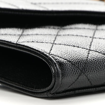 Saint Laurent Grain De Poudre Textured Mixed Matelasse Triquilt Monogram Clutch Black 8 of 9