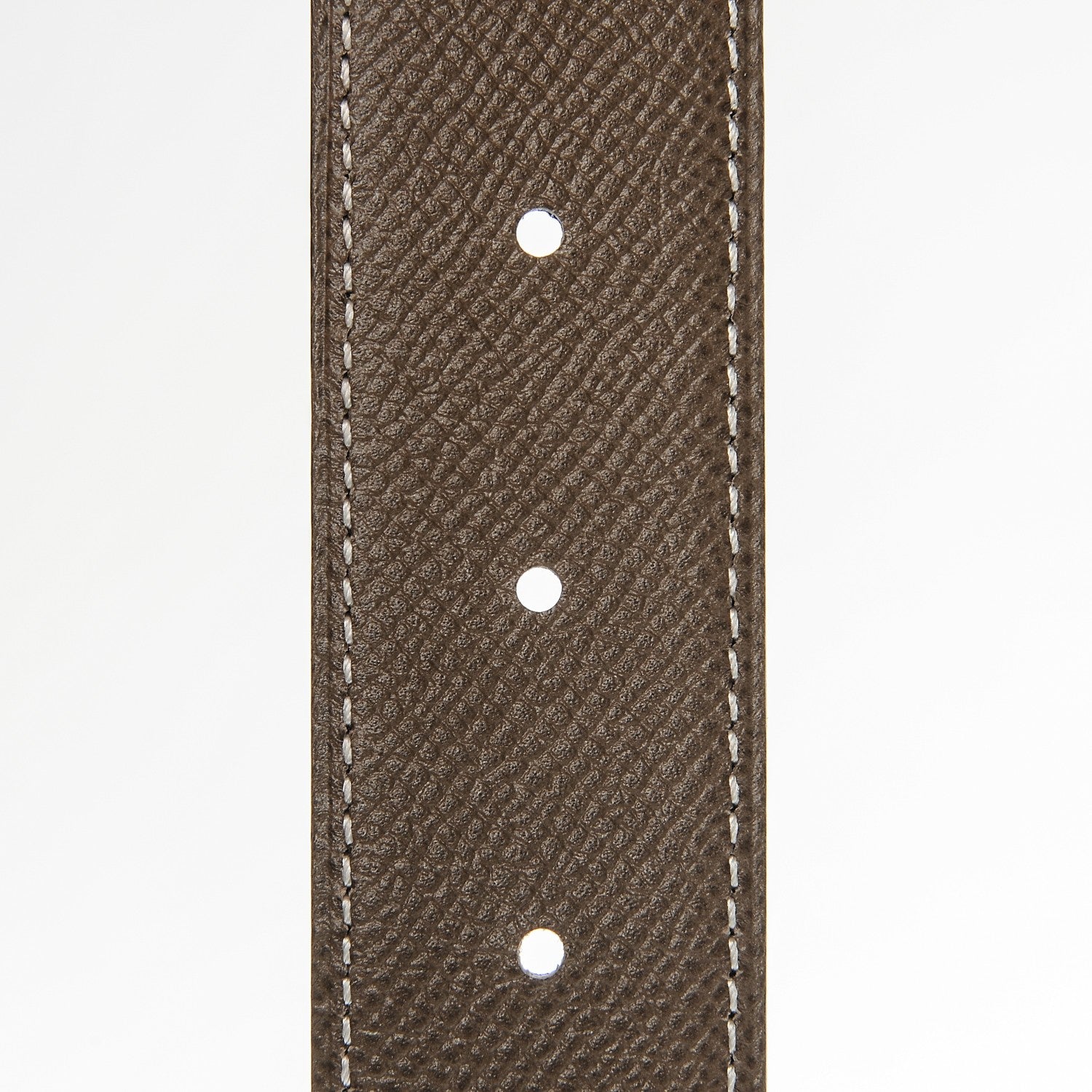 Hermes Epsom Swift 32mm Quizz H Belt 95 Etoupe Black 8 of 9