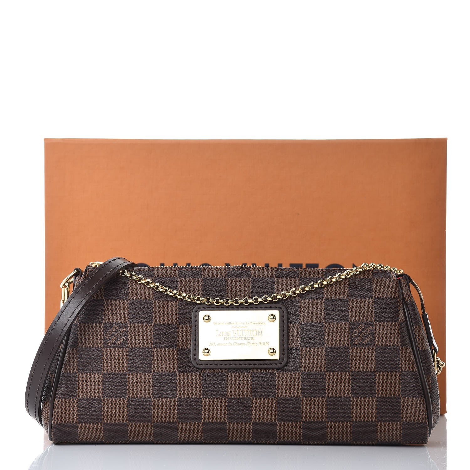 Louis Vuitton Damier Ebene Eva Clutch 11 of 11