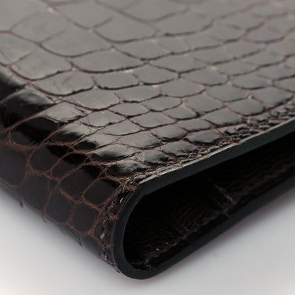 Hermes Shiny Niloticus Crocodile Bearn Wallet Macassar 8 of 11