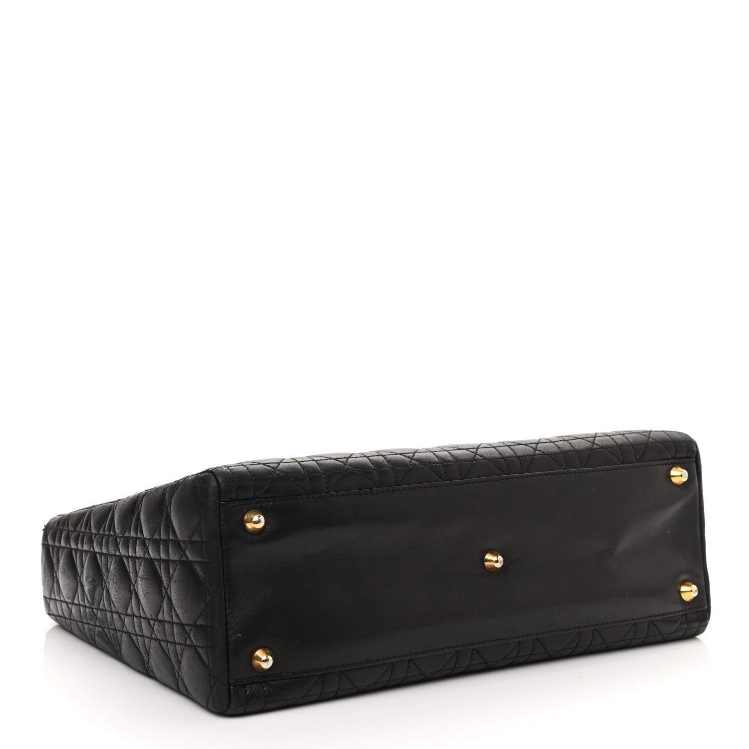 Christian Dior Lambskin Cannage Large Lady Dior Black 4 of 17