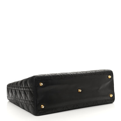 Christian Dior Lambskin Cannage Large Lady Dior Black 4 of 17