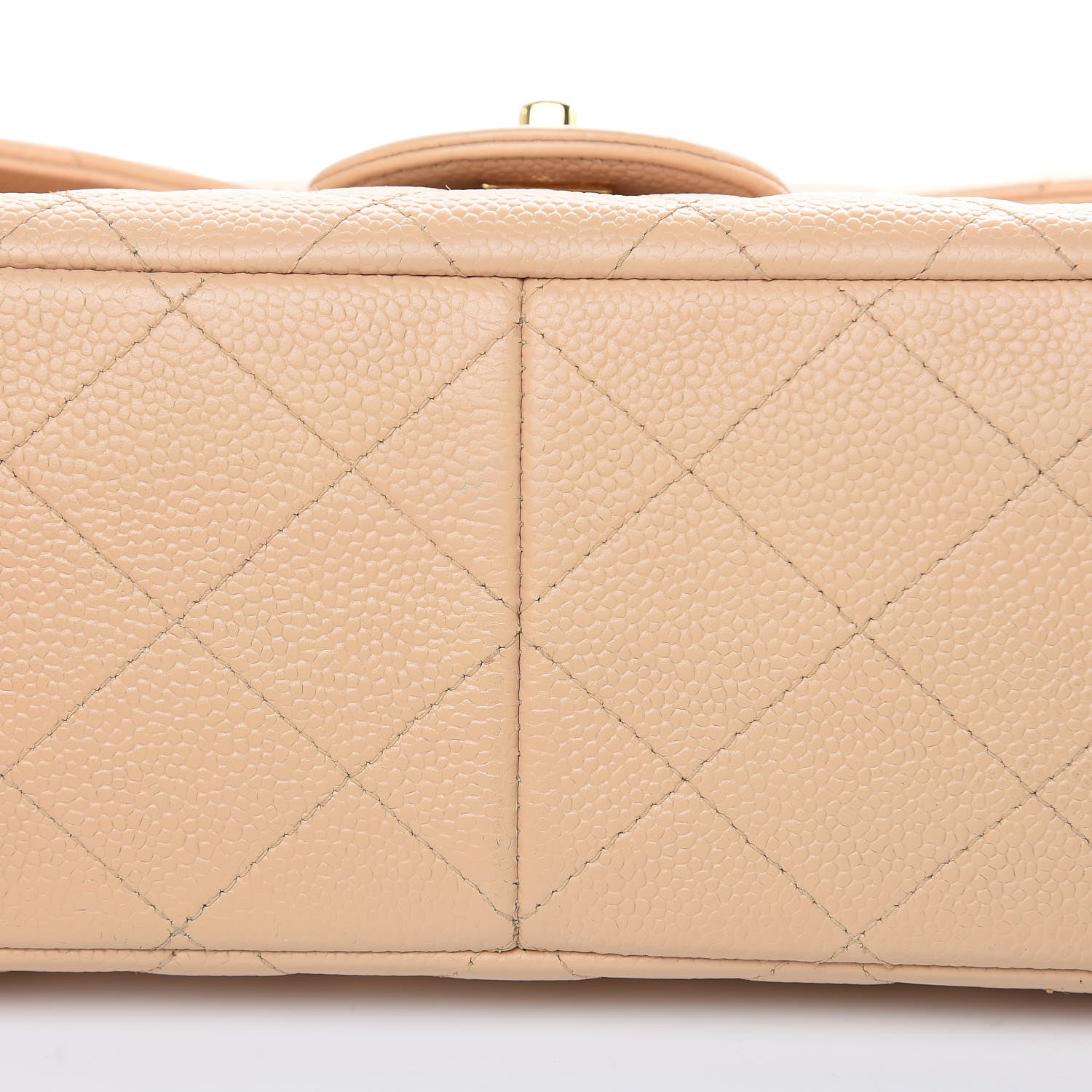 Chanel Caviar Quilted Jumbo Double Flap Beige Clair 10 of 18