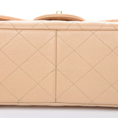 Chanel Caviar Quilted Jumbo Double Flap Beige Clair 10 of 18