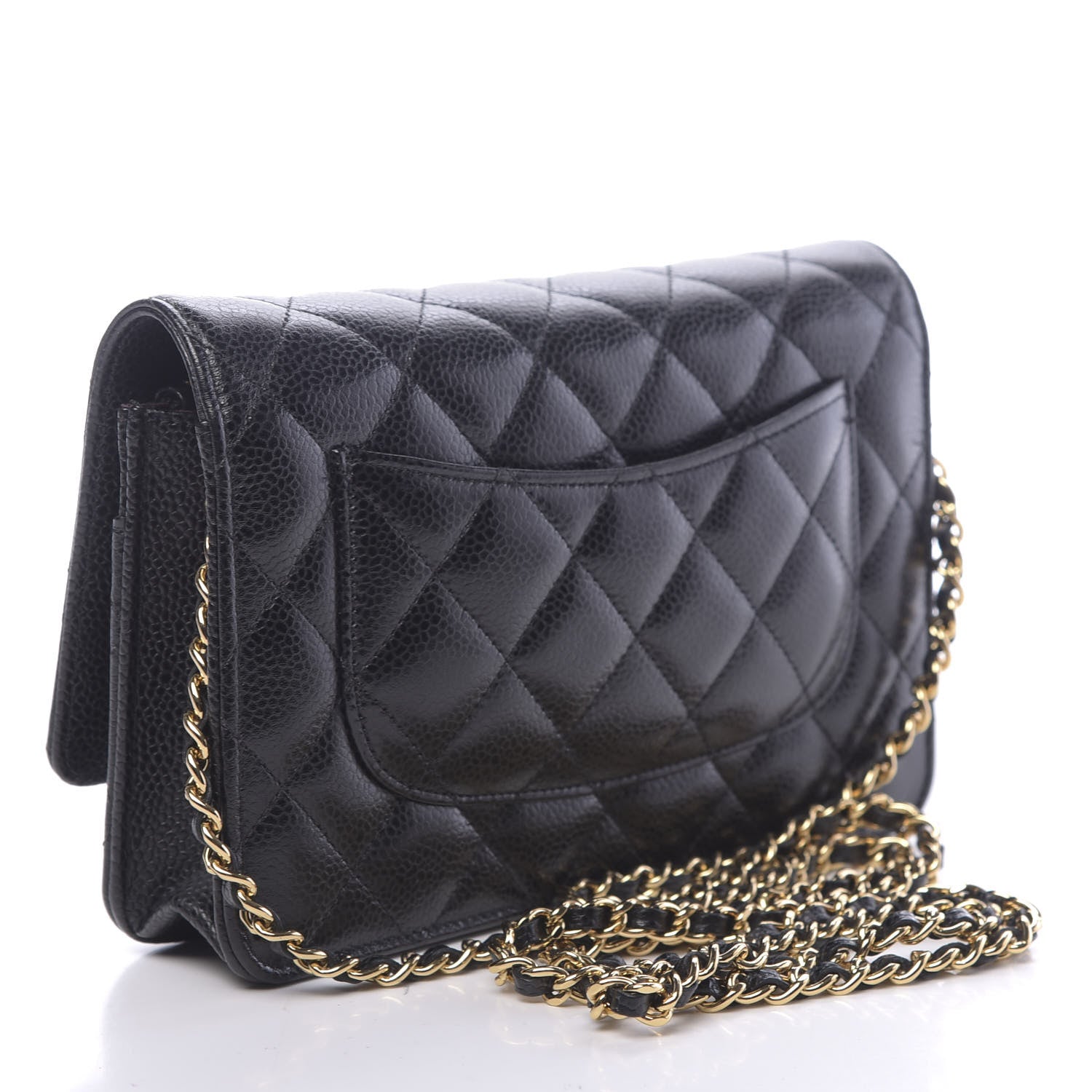 Chanel Caviar Quilted Wallet On Chain WOC Black 3 of 9