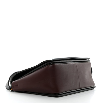 Celine Shiny Smooth Calfskin Medium Frame Shoulder Bag Steel Blue Plum 4 of 12