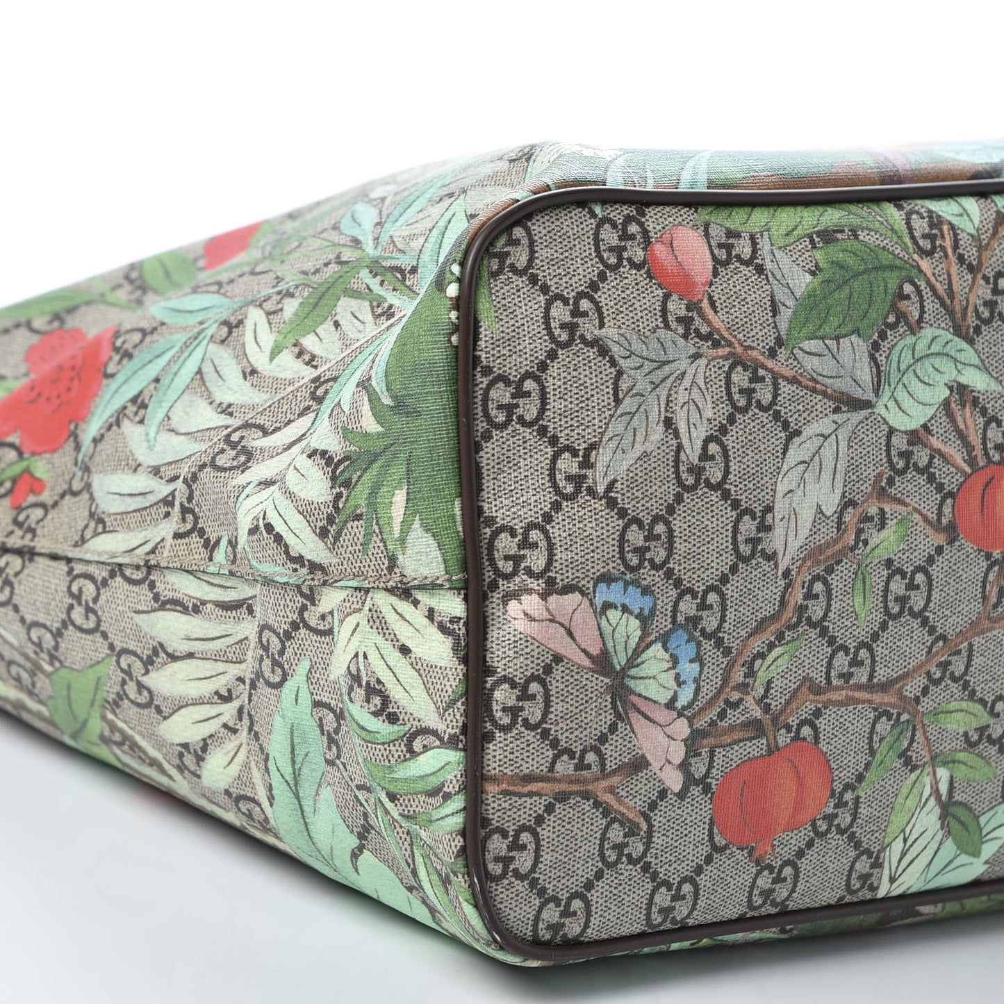 Soft GG Supreme Monogram Tian Medium Crossbody Tote Beige Multicolor New Acero