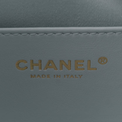Chanel Caviar Quilted Small Chanel 25 Handbag Light Blue 6 of 10