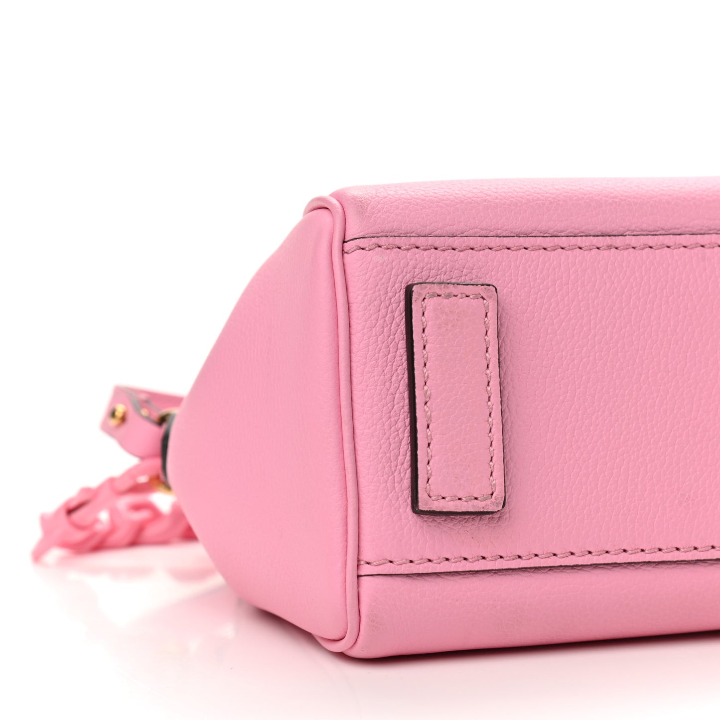 Grained Calfskin Small La Medusa Top Handle Bag Pink