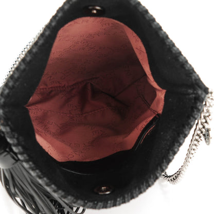 Stella McCartney Shaggy Deer Star Falabella Flat Crossbody Black 5 of 7