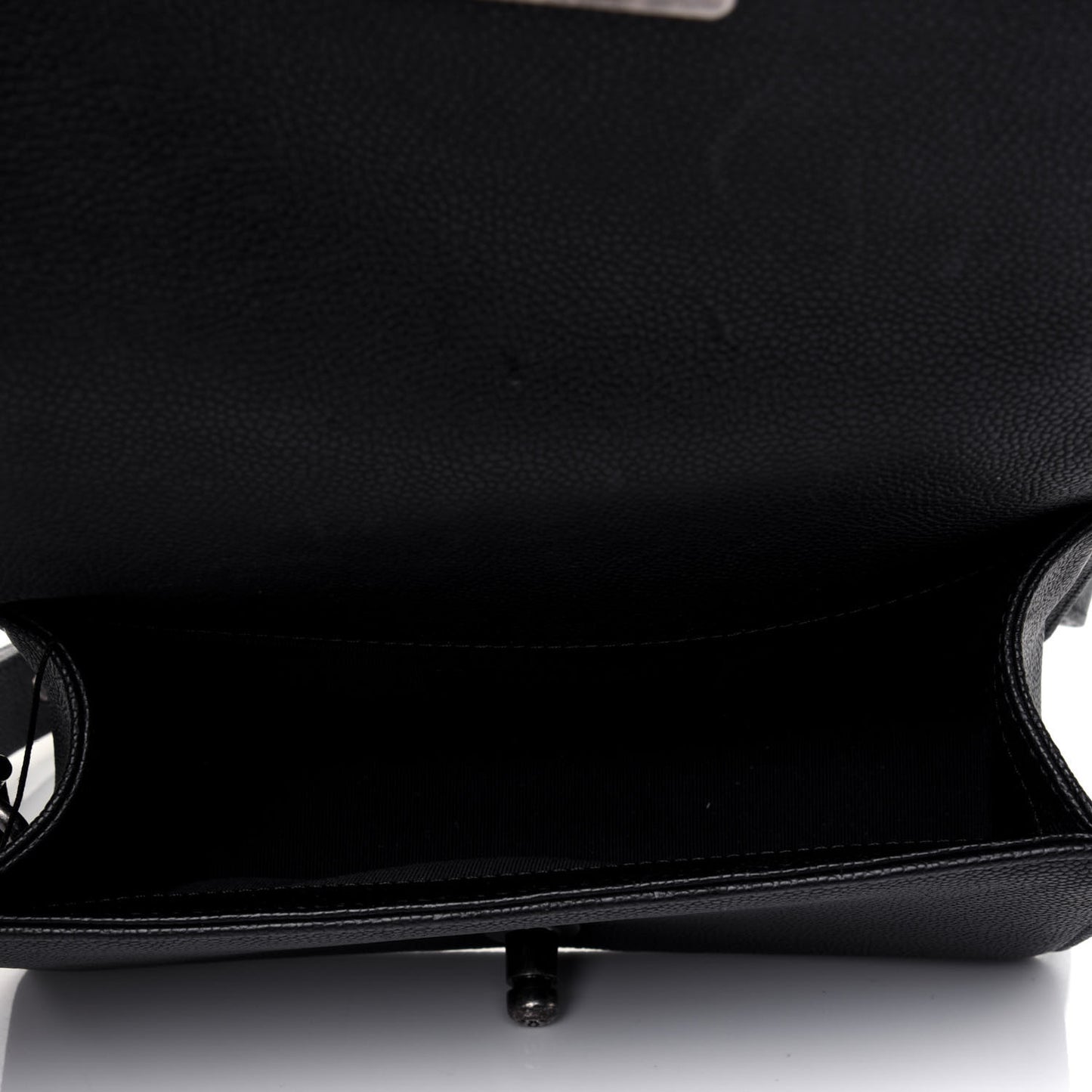 Caviar Quilted Small Boy Flap Black