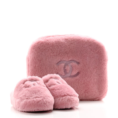 Chanel Shearling Lambskin CC Flat Mules 36 Pink 9 of 16
