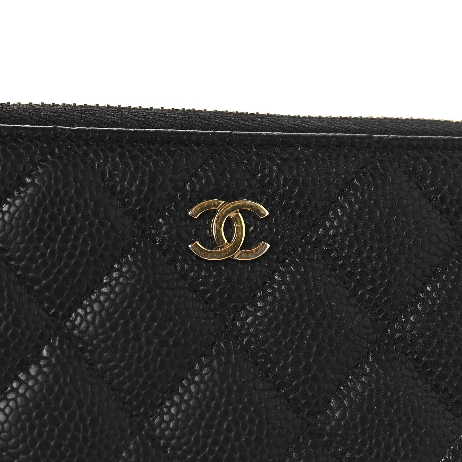 Chanel Caviar Quilted Large Gusset Zip Around Wallet Black 11 of 11