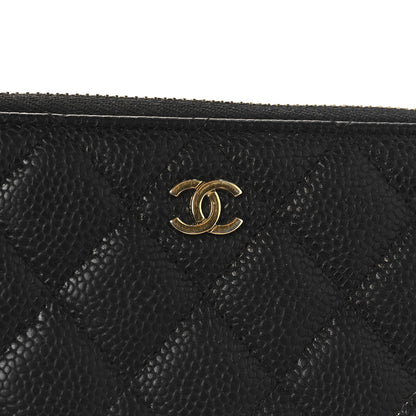 Chanel Caviar Quilted Large Gusset Zip Around Wallet Black 11 of 11