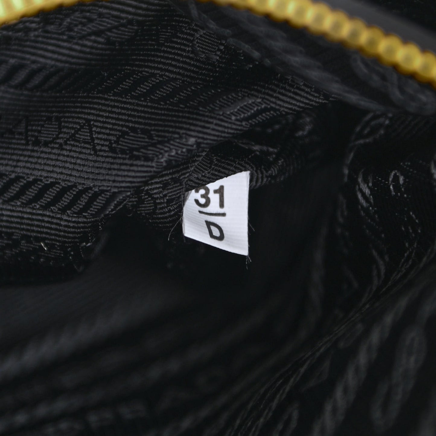 Jacquard Saffiano Triangolo Symbole Embroidered Small Tote Black Corda