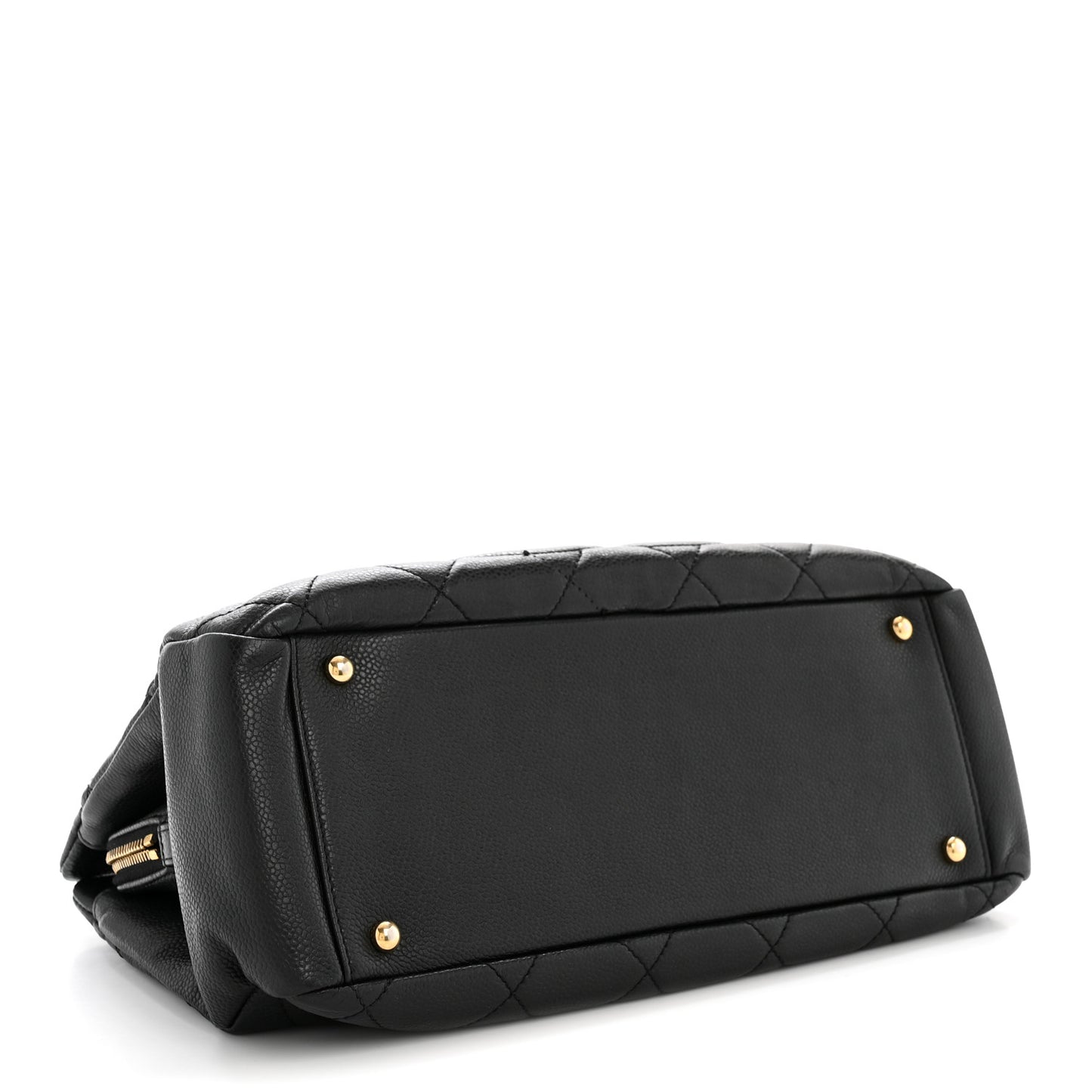Caviar Quilted Timeless CC Soft Tote Black